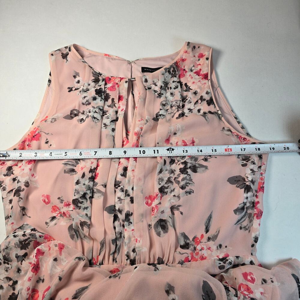 White House Black Market Sleevless Floral Dress. Size 10. Ret. $160 - Picture 8 of 12